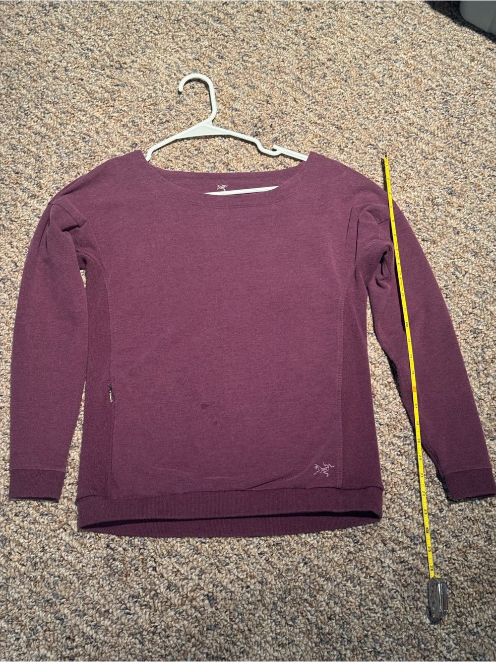 Arc'teryx Women's Plum Scoop-Neck Crew Sweater, Size Small - Good Condition